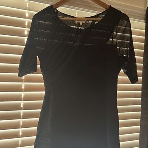 Anthropology deletta sheer blouse size large